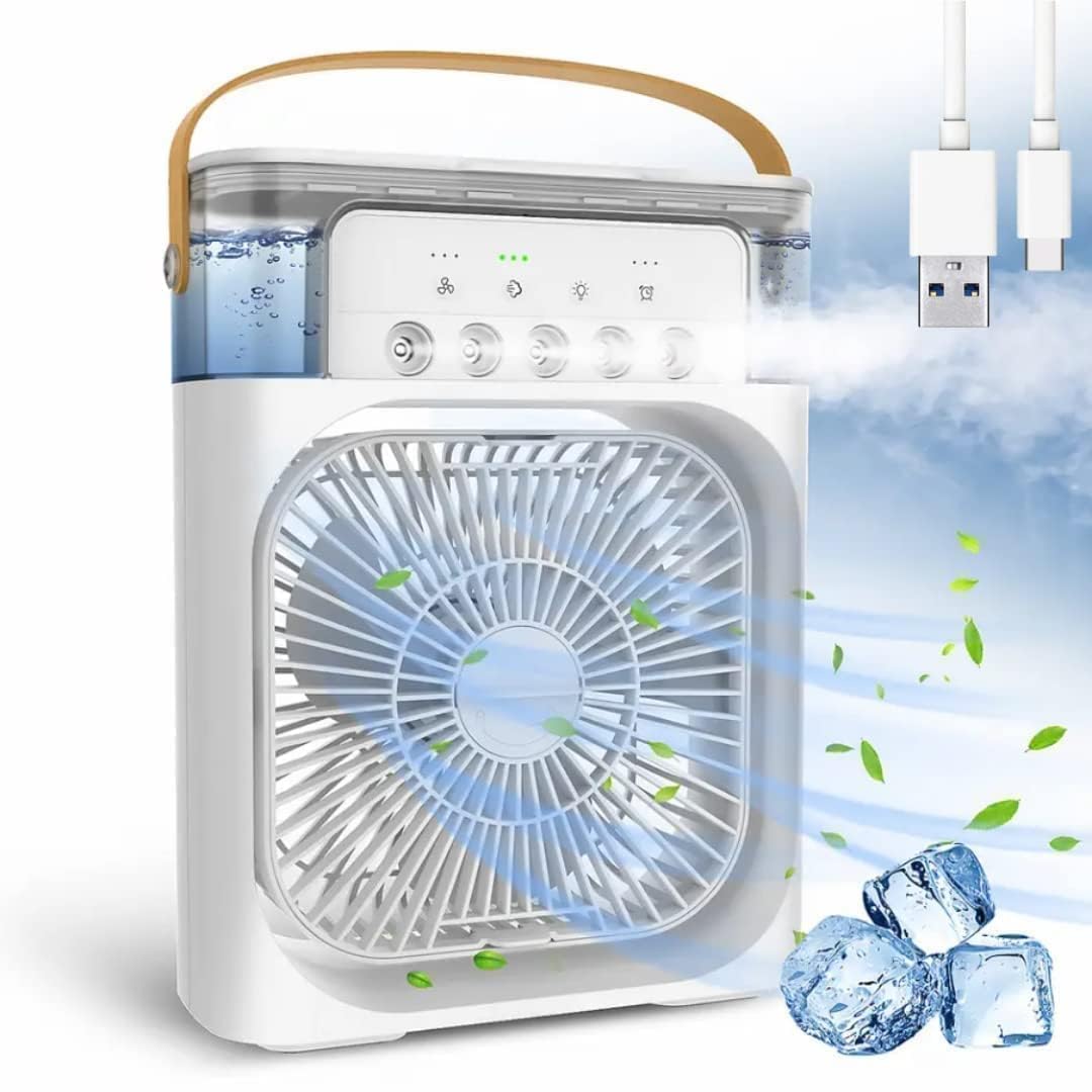 3-in-1 Portable Air Cooler | Desktop Cooling Fan & Humidifier