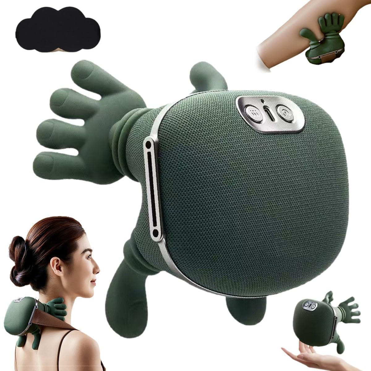 Deep Tissue Neck & Shoulder Massager with Dual-Zone Heat