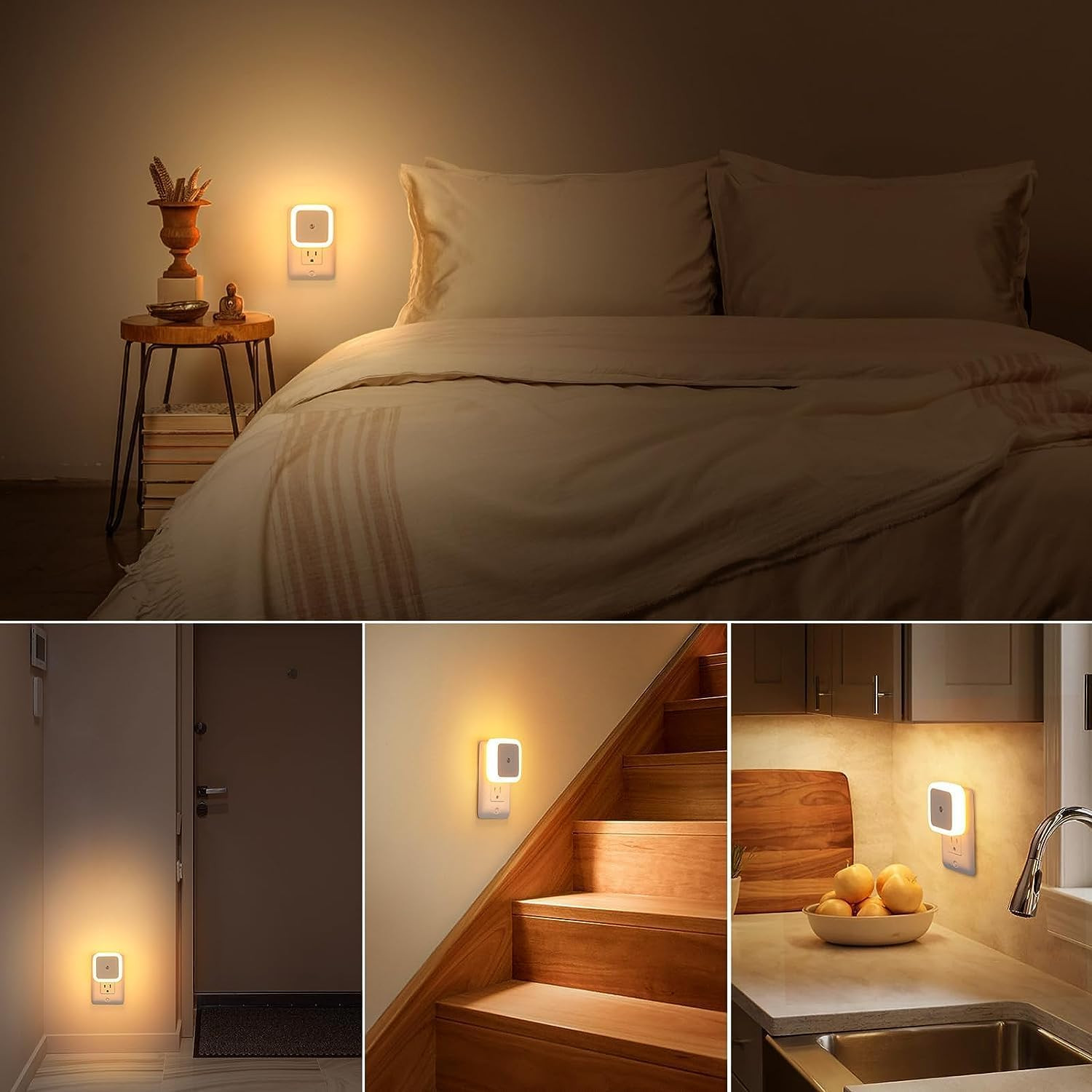 Dusk to Dawn Automatic LED Night Lamp in Bedroom